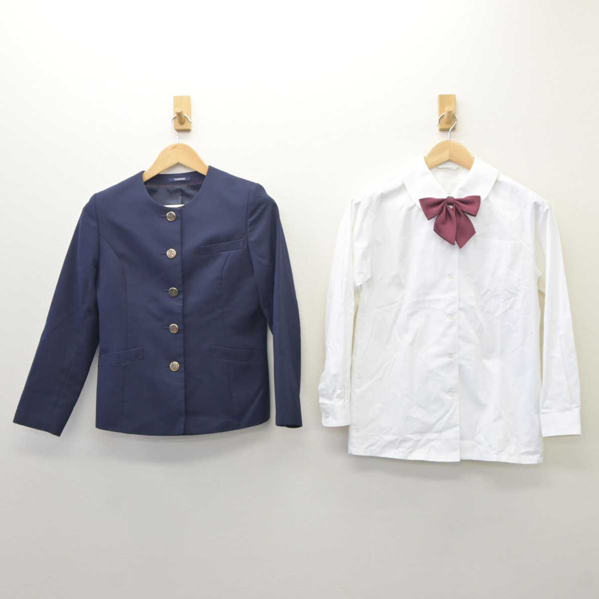 【中古】長野県 伊那西高等学校 女子制服 4点 (ブレザー・シャツ・スカート) sf060635