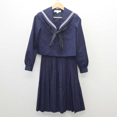 【中古】愛知県 鶴城中学校 女子制服 3点 (セーラー服・スカート) sf060637