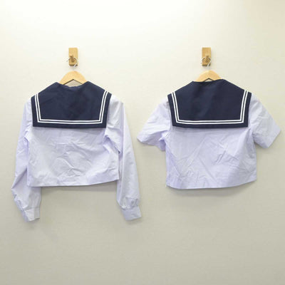 【中古】愛知県 鶴城中学校 女子制服 3点 (セーラー服・セーラー服・スカート) sf060638