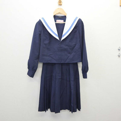 【中古】愛知県 守山西中学校 女子制服 2点 (セーラー服・スカート) sf060658