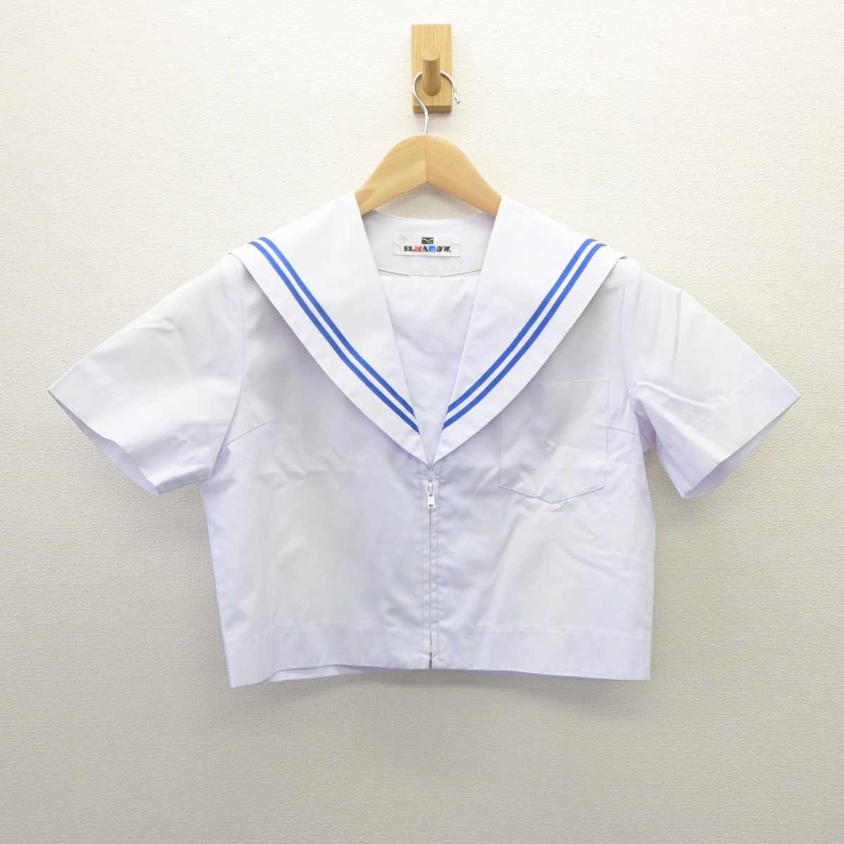 【中古】愛知県 守山西中学校 女子制服 2点 (セーラー服) sf060660