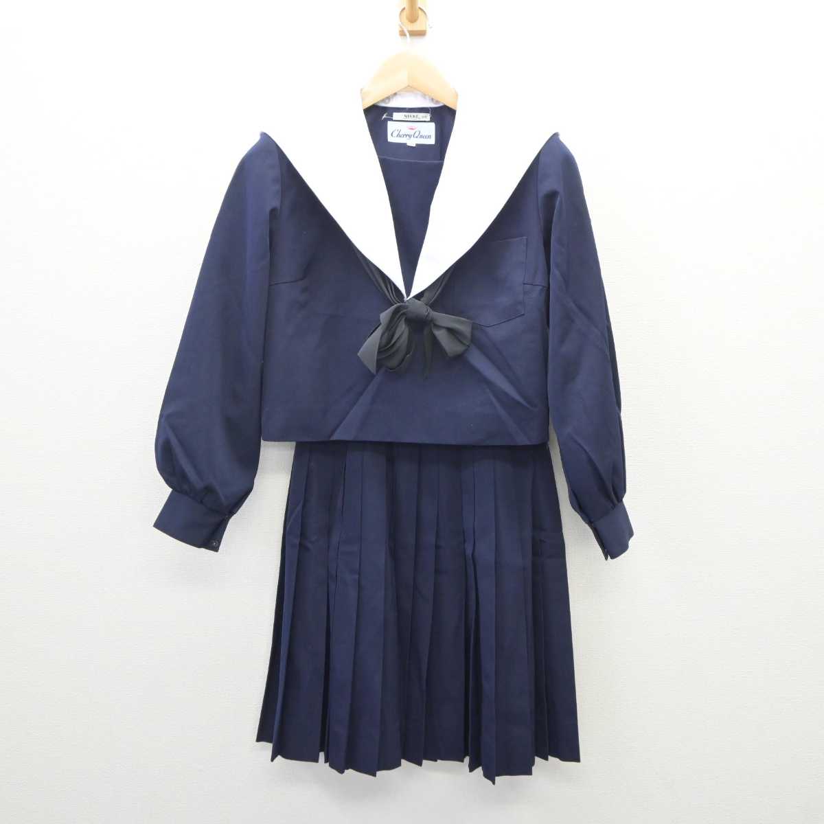 【中古】愛知県 安城北中学校 女子制服 3点 (セーラー服・スカート) sf060661