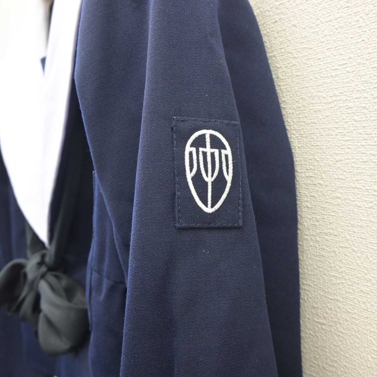 【中古】愛知県 安城北中学校 女子制服 3点 (セーラー服・スカート) sf060661