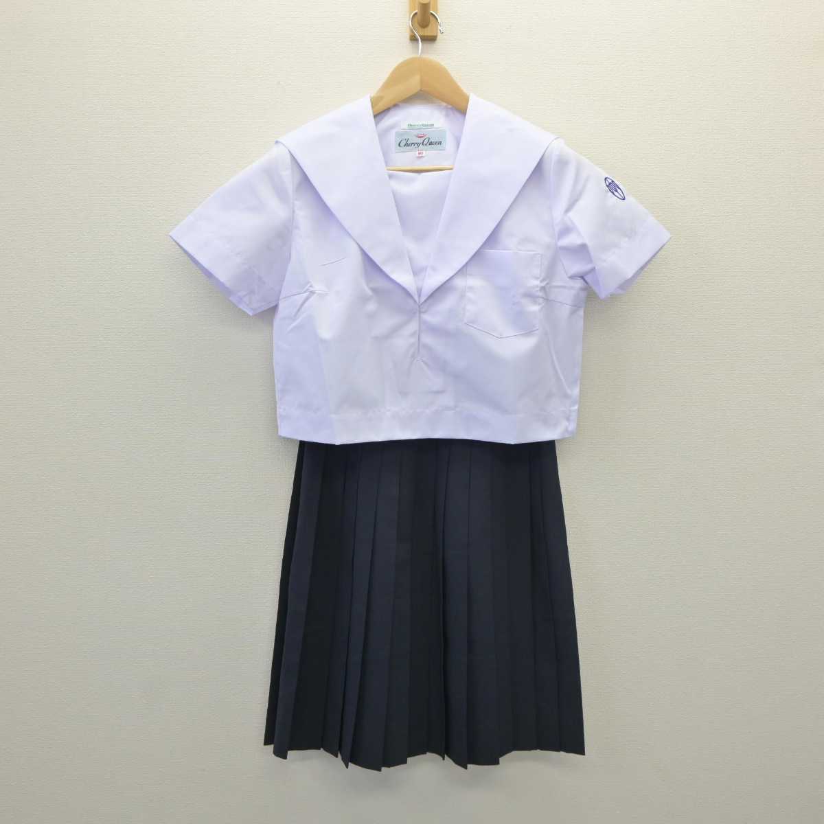 【中古】愛知県 安城北中学校 女子制服 3点 (セーラー服・スカート) sf060663