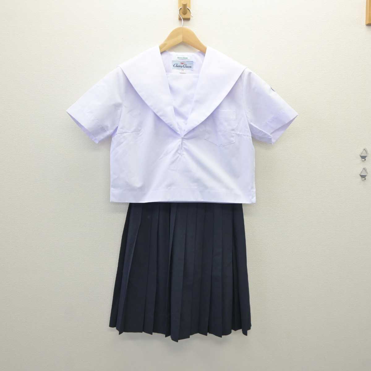 【中古】愛知県 安城北中学校 女子制服 3点 (セーラー服・スカート) sf060664