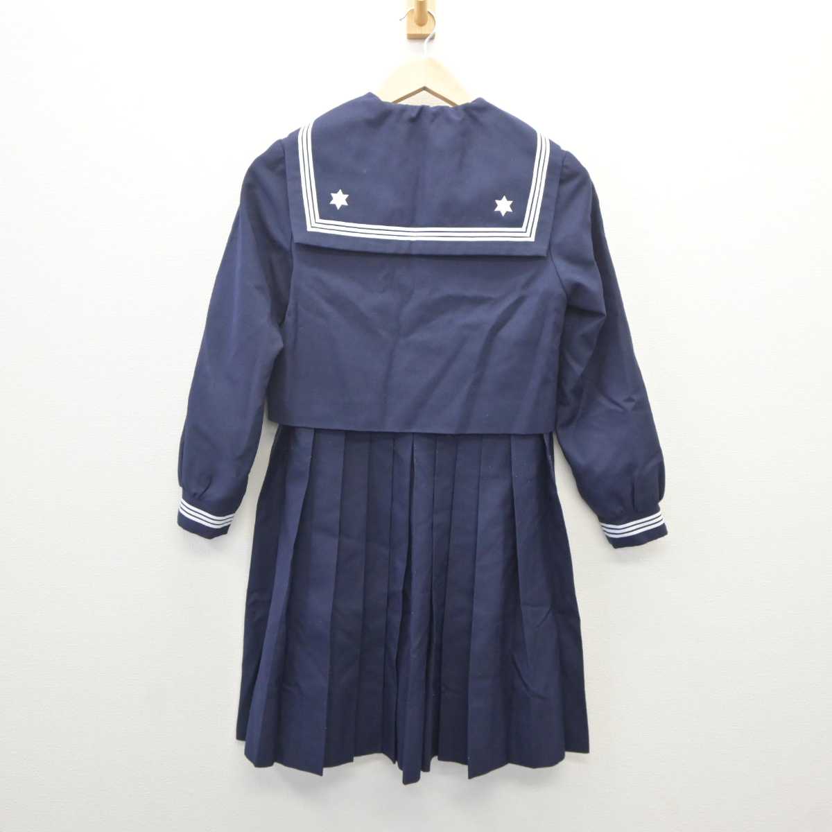 【中古】福岡県 修猷館高等学校 女子制服 2点 (セーラー服・ジャンパースカート) sf060684