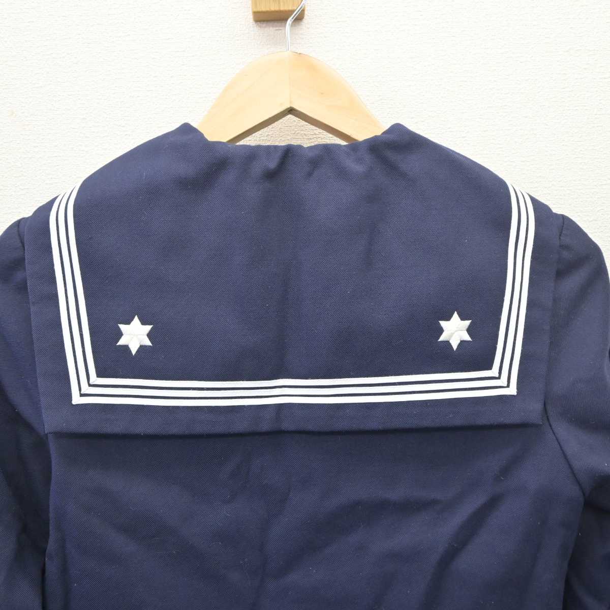 【中古】福岡県 修猷館高等学校 女子制服 2点 (セーラー服・ジャンパースカート) sf060684