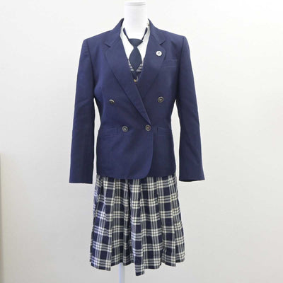 【中古】宮城県 聖和学園高等学校 女子制服 5点 (ブレザー・ベスト・スカート) sf060691