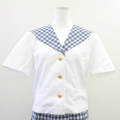 【中古】宮城県 聖和学園高等学校 女子制服 2点 (シャツ・スカート) sf060692