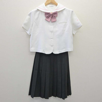 【中古】兵庫県 兵庫大学附属須磨ノ浦高等学校 女子制服 3点 (シャツ・スカート) sf060699