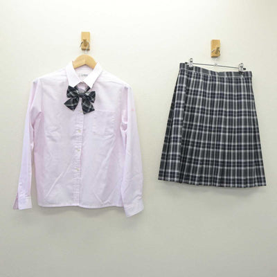 【中古】兵庫県 兵庫大学附属須磨ノ浦高等学校 女子制服 3点 (シャツ・スカート) sf060701