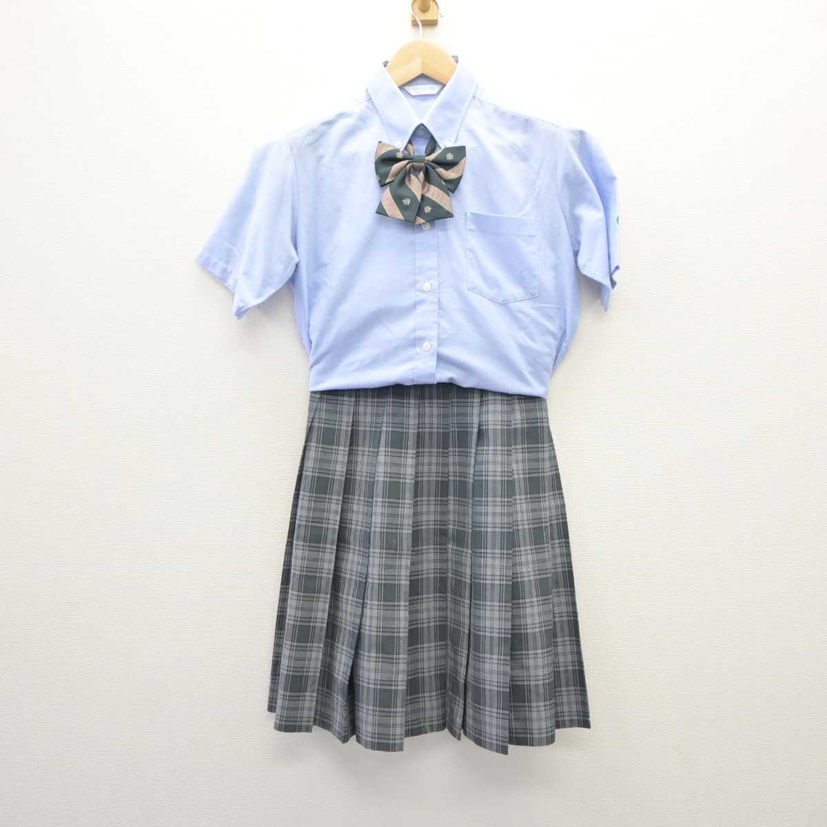 【中古】東京都 杉並総合高等学校 女子制服 4点 (シャツ・スカート) sf060707