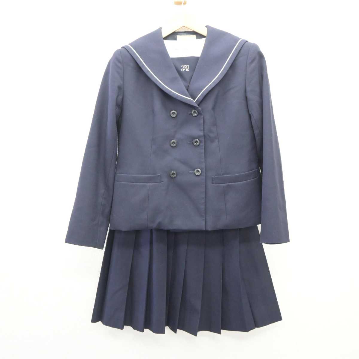 【中古】東京都 板橋有徳高等学校 女子制服 3点 (ブレザー・シャツ・スカート) sf060708