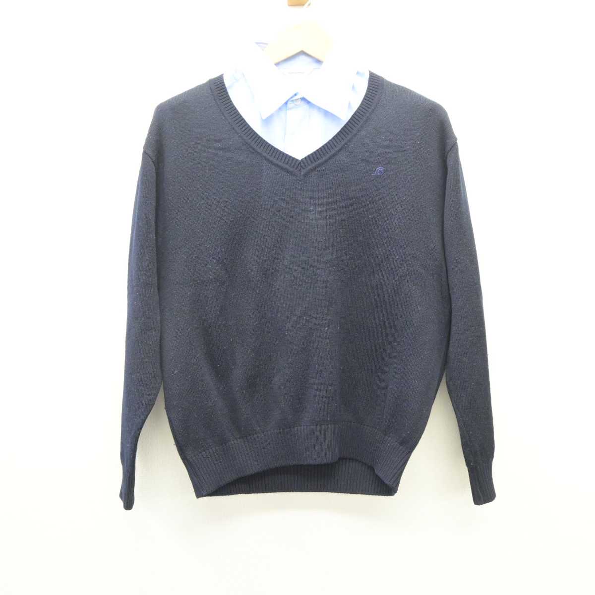 【中古】東京都 成立学園高等学校 男子制服 2点 (シャツ・ニット) sf060724