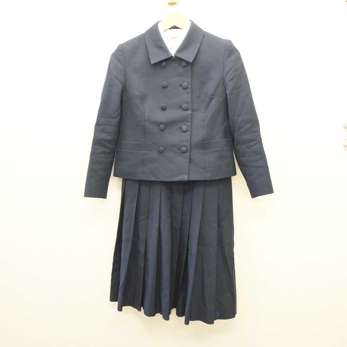 【中古】青森県 三沢高等学校 女子制服 3点 (ブレザー・シャツ・ジャンパースカート) sf060734