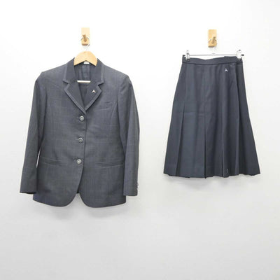 【中古】京都府 山城高等学校 女子制服 3点 (ブレザー・スカート) sf060737