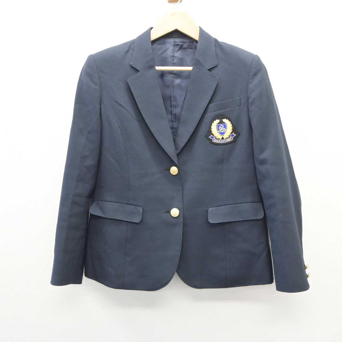 中古】神奈川県 新栄高等学校 女子制服 3点 (ブレザー・スカート 