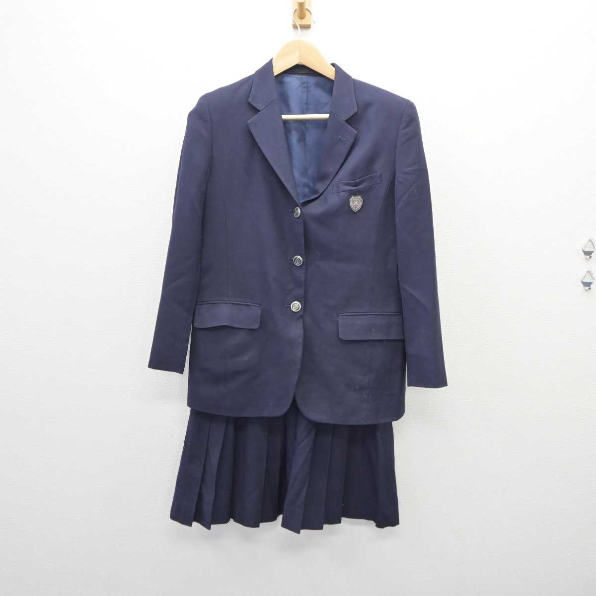 【中古】茨城県 勝田工業高等学校 女子制服 2点 (ブレザー・スカート) sf060755