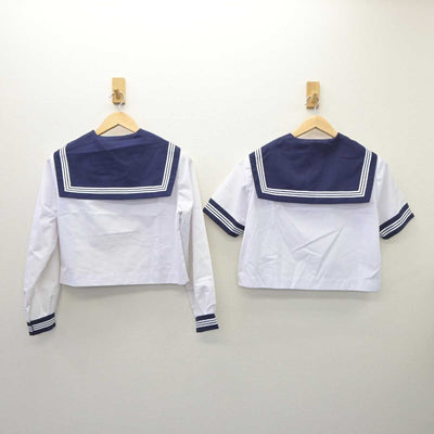 【中古】茨城県 常澄中学校 女子制服 3点 (セーラー服・スカート) sf060756