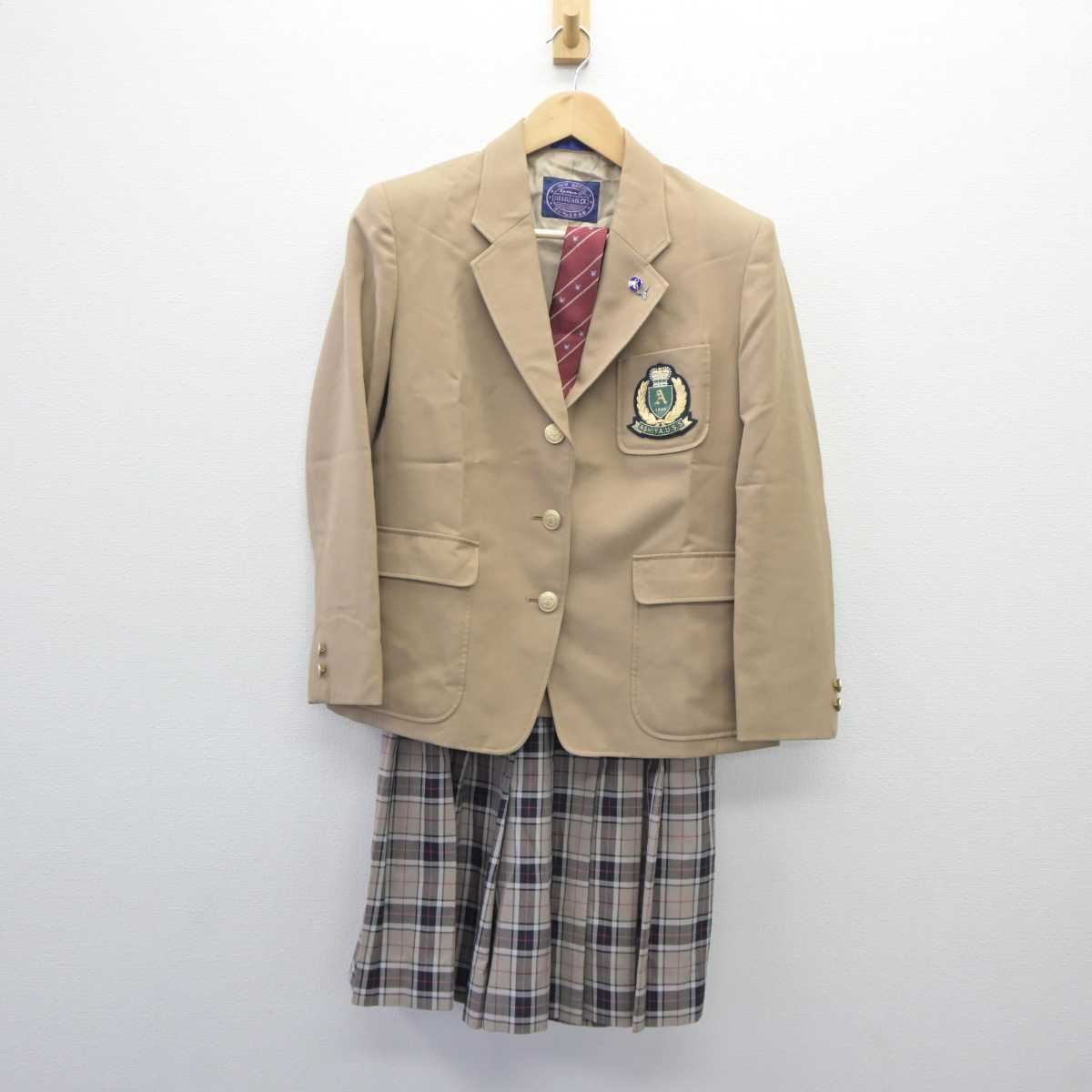 【中古】兵庫県 芦屋高等学校 女子制服 5点 (ブレザー・スカート) sf060758