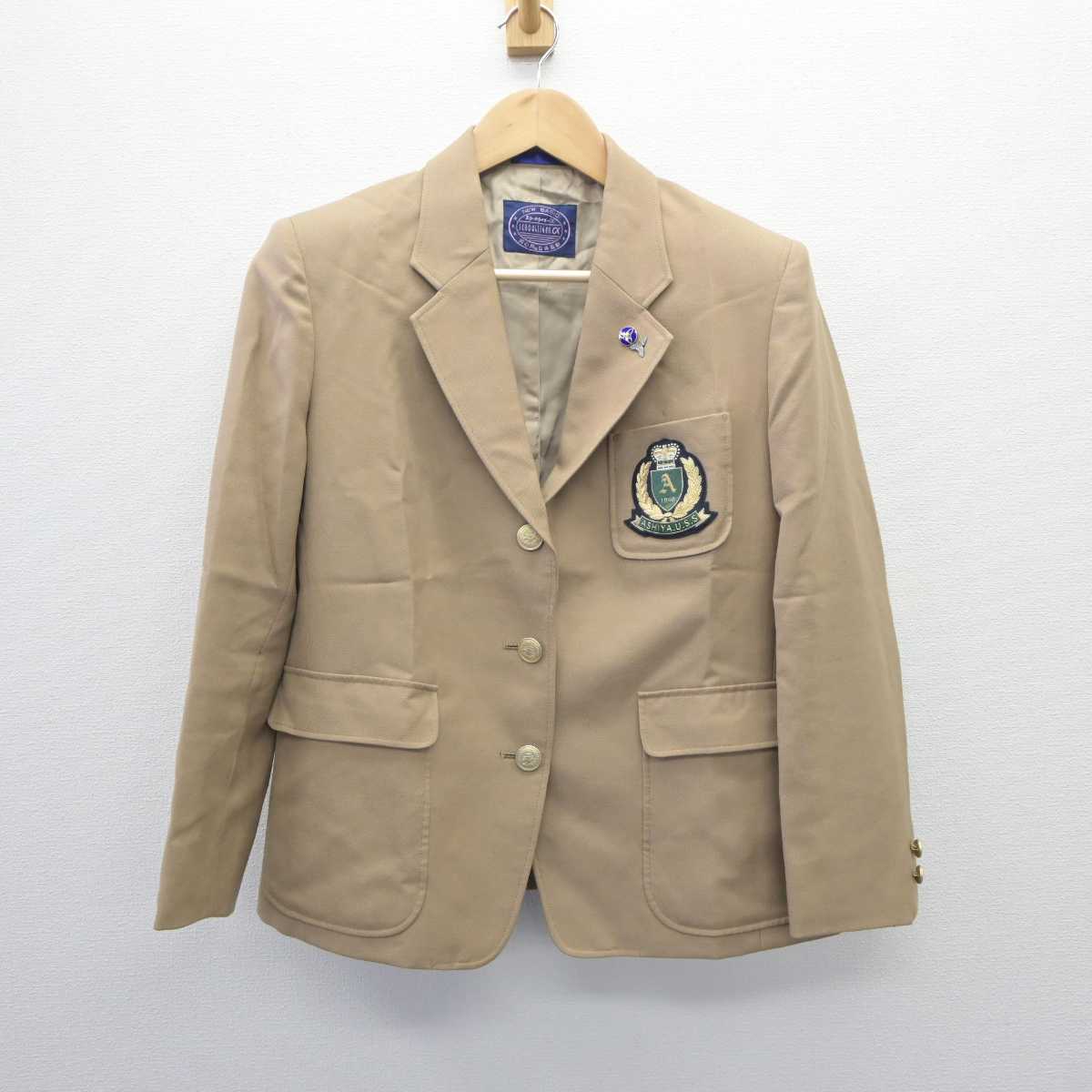 【中古】兵庫県 芦屋高等学校 女子制服 5点 (ブレザー・スカート) sf060758