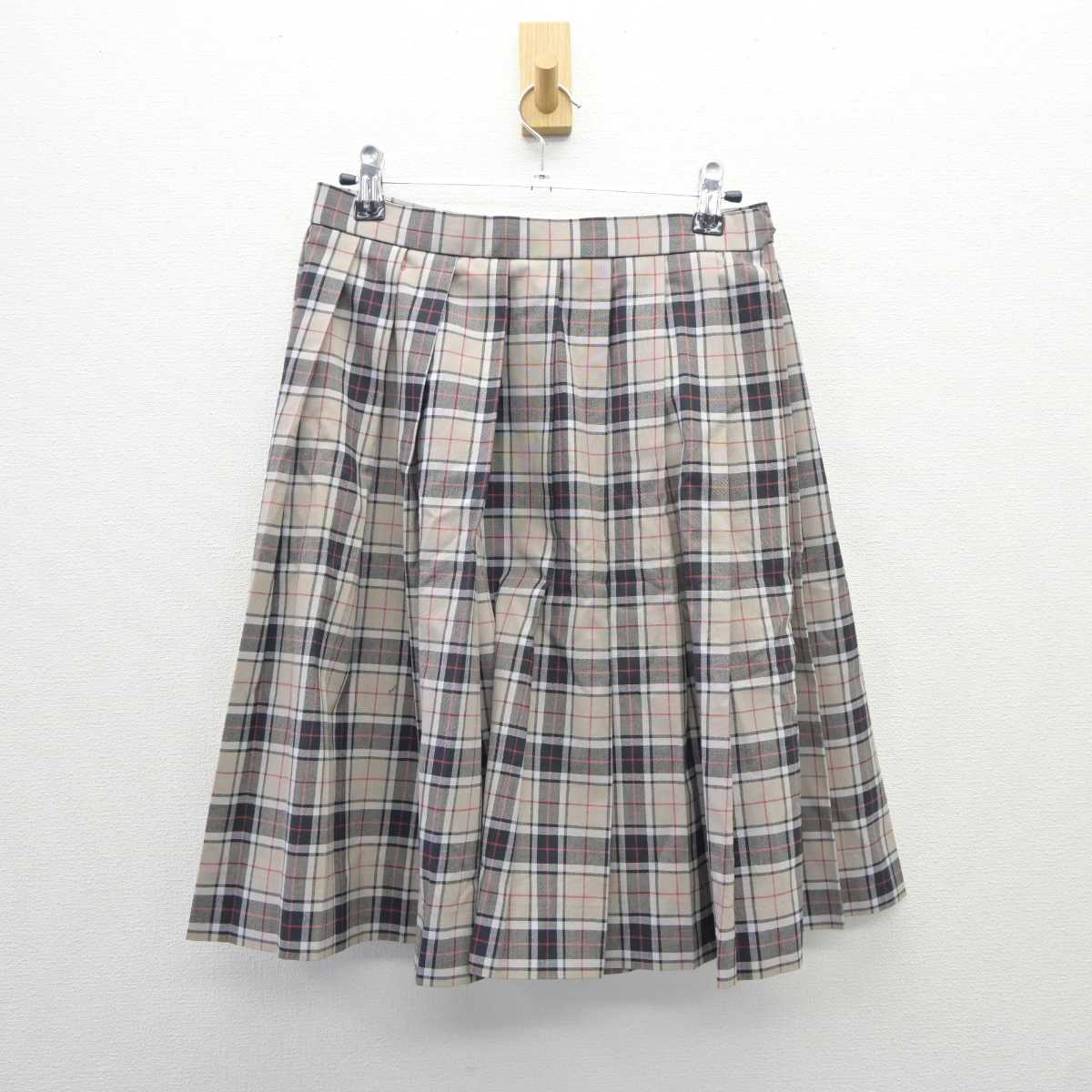 【中古】兵庫県 芦屋高等学校 女子制服 2点 (ニット・スカート) sf060759