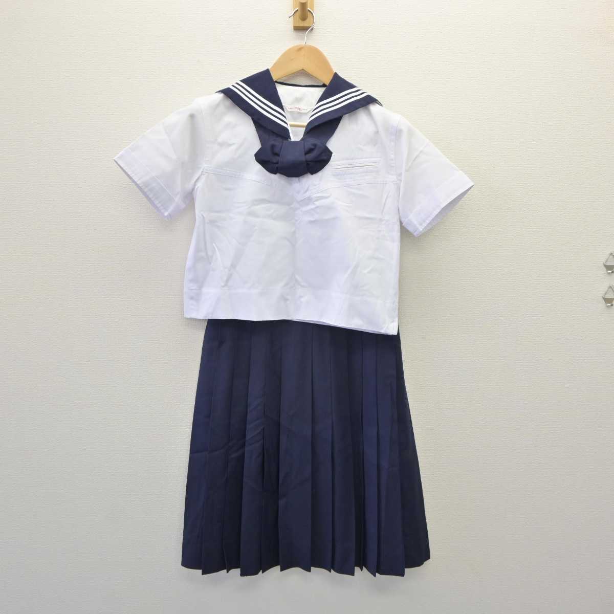 【中古】東京都 大妻中学高等学校 女子制服 3点 (セーラー服・スカート) sf060773