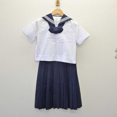 【中古】東京都 大妻中学高等学校 女子制服 3点 (セーラー服・スカート) sf060773