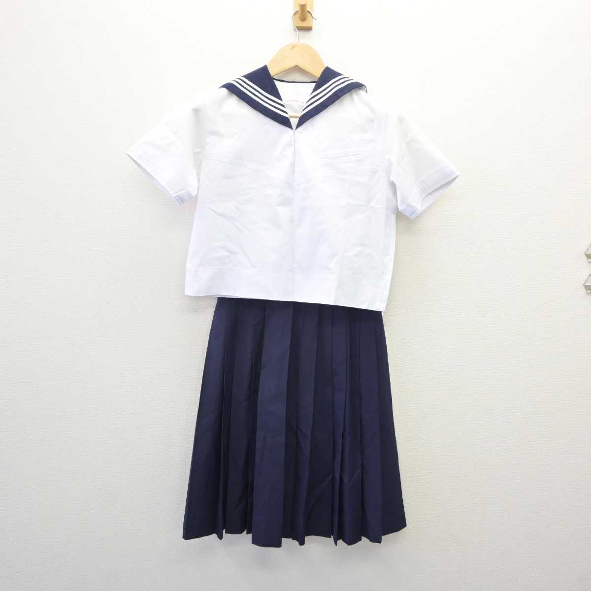 【中古】東京都 大妻中学高等学校 女子制服 3点 (セーラー服・スカート) sf060774