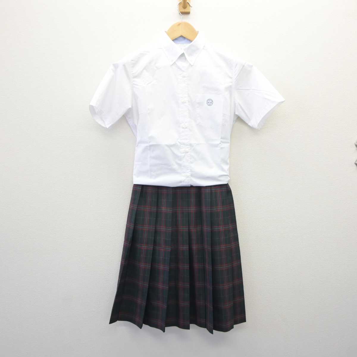 【中古】大阪府 大阪桐蔭高等学校 女子制服 2点 (シャツ・スカート) sf060788