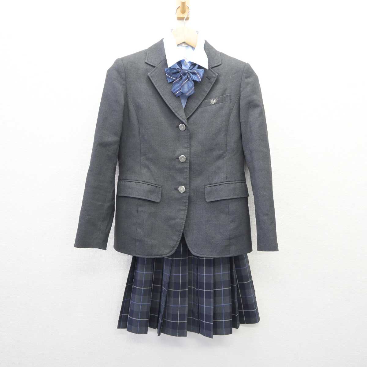 【中古】三重県 四日市南高等学校 女子制服 4点 (ブレザー・シャツ・スカート) sf060801