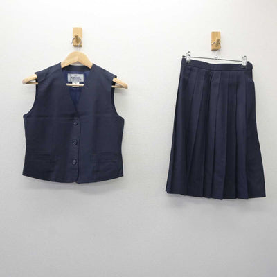 【中古】埼玉県 朝霞高等学校 女子制服 2点 (ベスト・スカート) sf060806