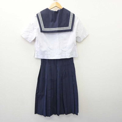 【中古】埼玉県 本庄中学校 女子制服 2点 (セーラー服・スカート) sf060834