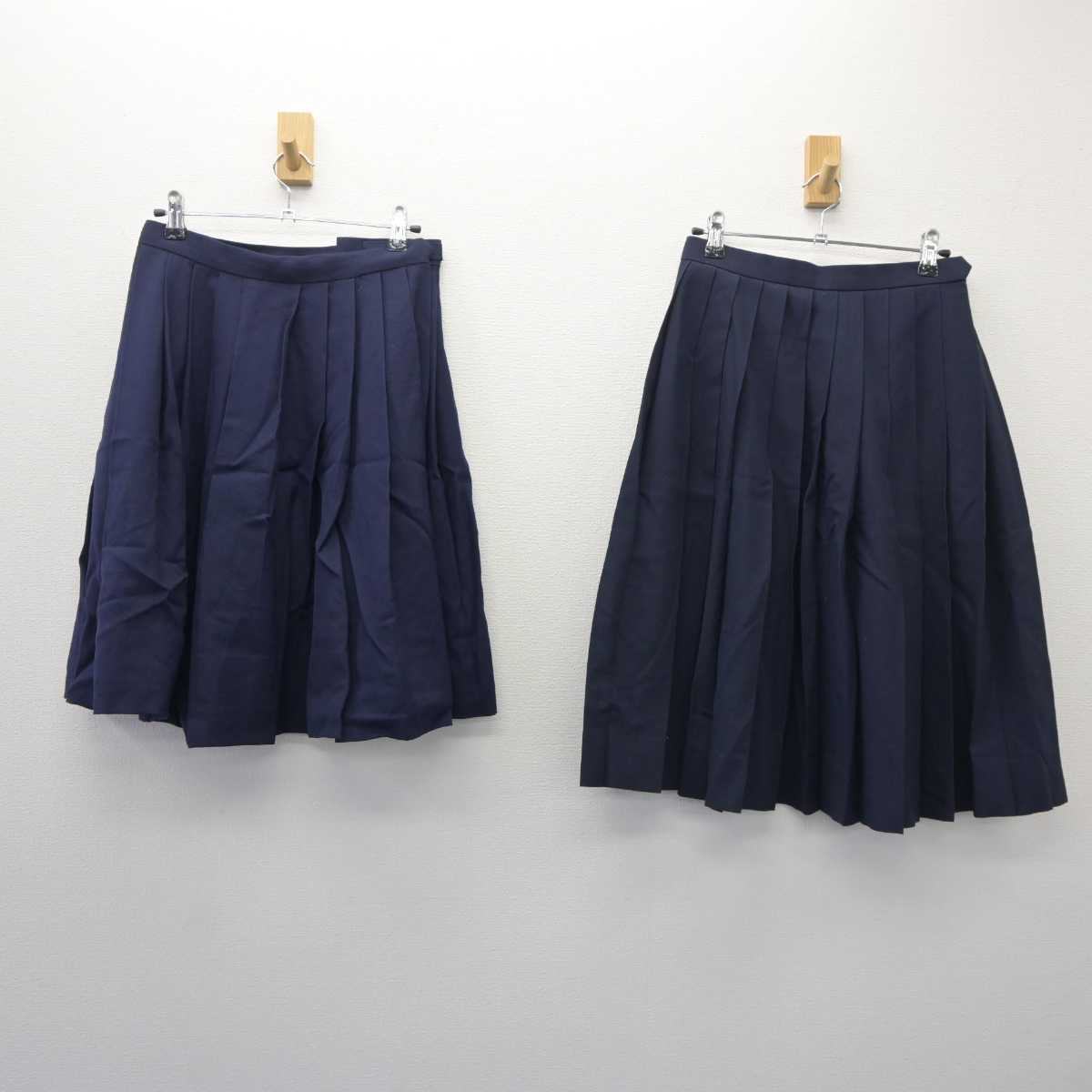 【中古】兵庫県 芦屋学園高等学校 女子制服 4点 (セーラー服・スカート・スカート) sf060841