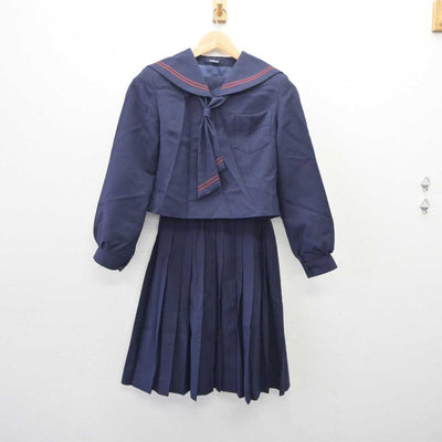 【中古】北海道 滝川工業高等学校 女子制服 4点 (セーラー服・スカート) sf060878