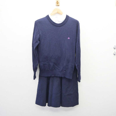 【中古】秋田県 秋田北高等学校 女子制服 8点 (ブレザー・ニット・シャツ・スカート) sf060881