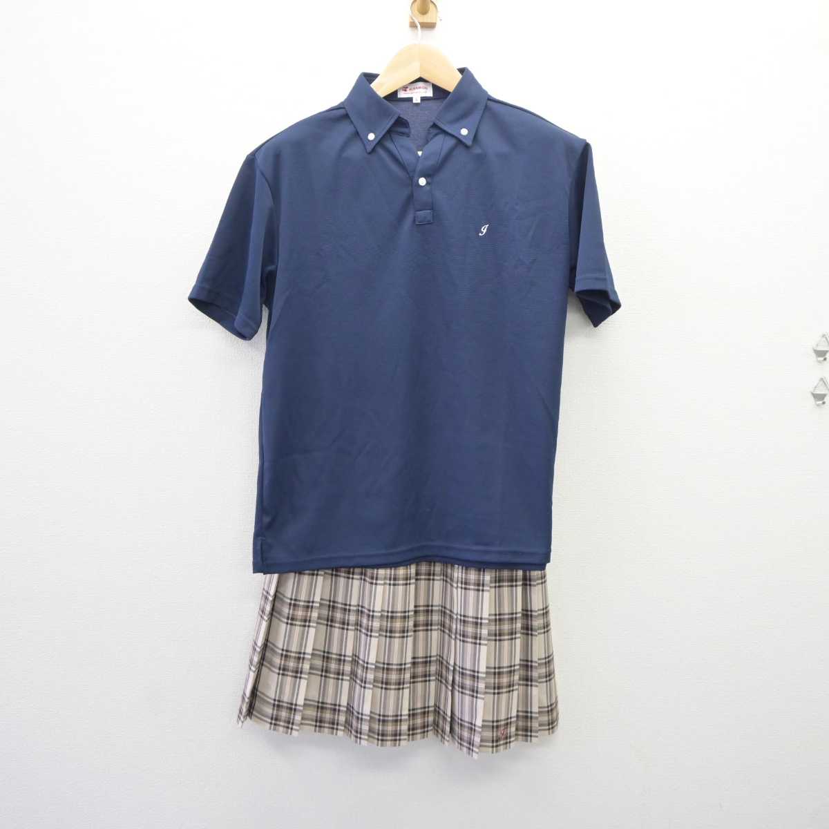 【中古】茨城県 伊奈高等学校 女子制服 3点 (シャツ・スカート) sf060886