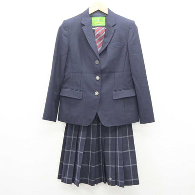 【中古】京都府 洛東高等学校 女子制服 4点 (ブレザー・ニット・スカート) sf060896