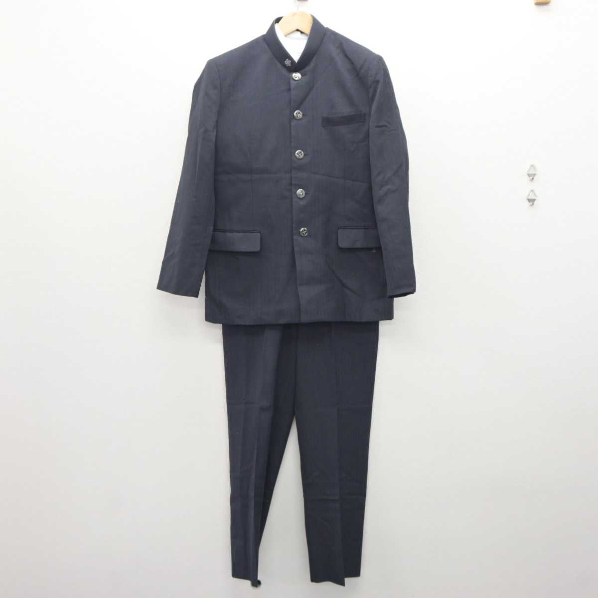 【中古】山口県 下関工科高等学校 男子制服 4点 (学ラン・シャツ・ズボン) sf060902