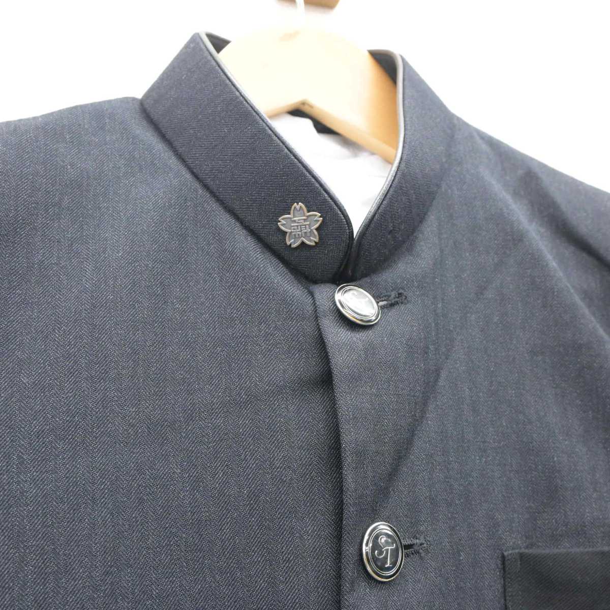 【中古】山口県 下関工科高等学校 男子制服 4点 (学ラン・シャツ・ズボン) sf060902