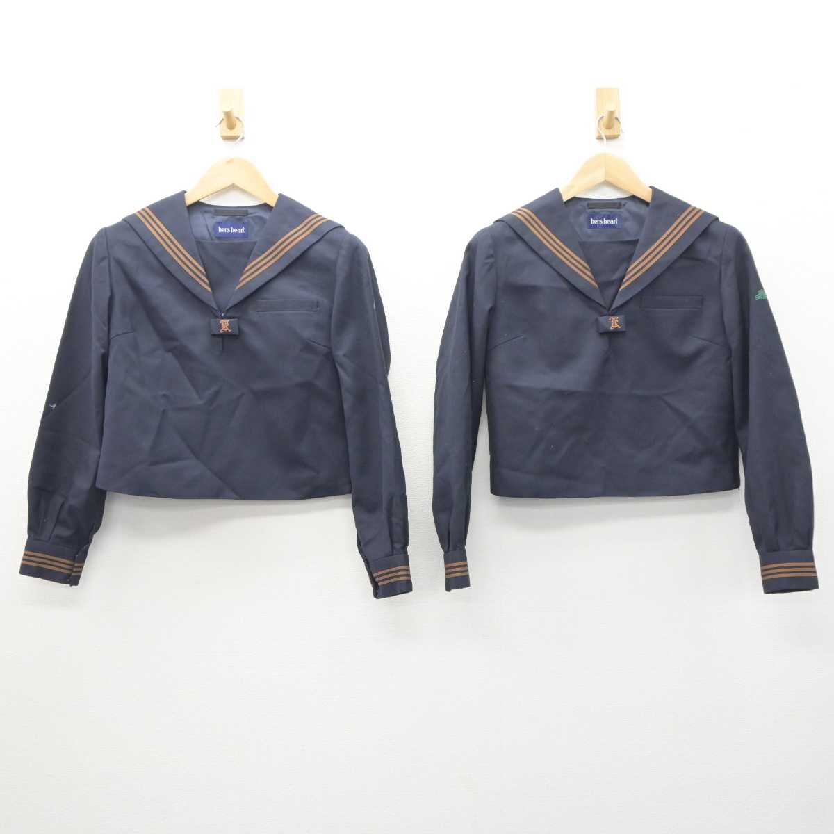 【中古】東京都 関東国際高等学校 女子制服 2点 (セーラー服) sf060907