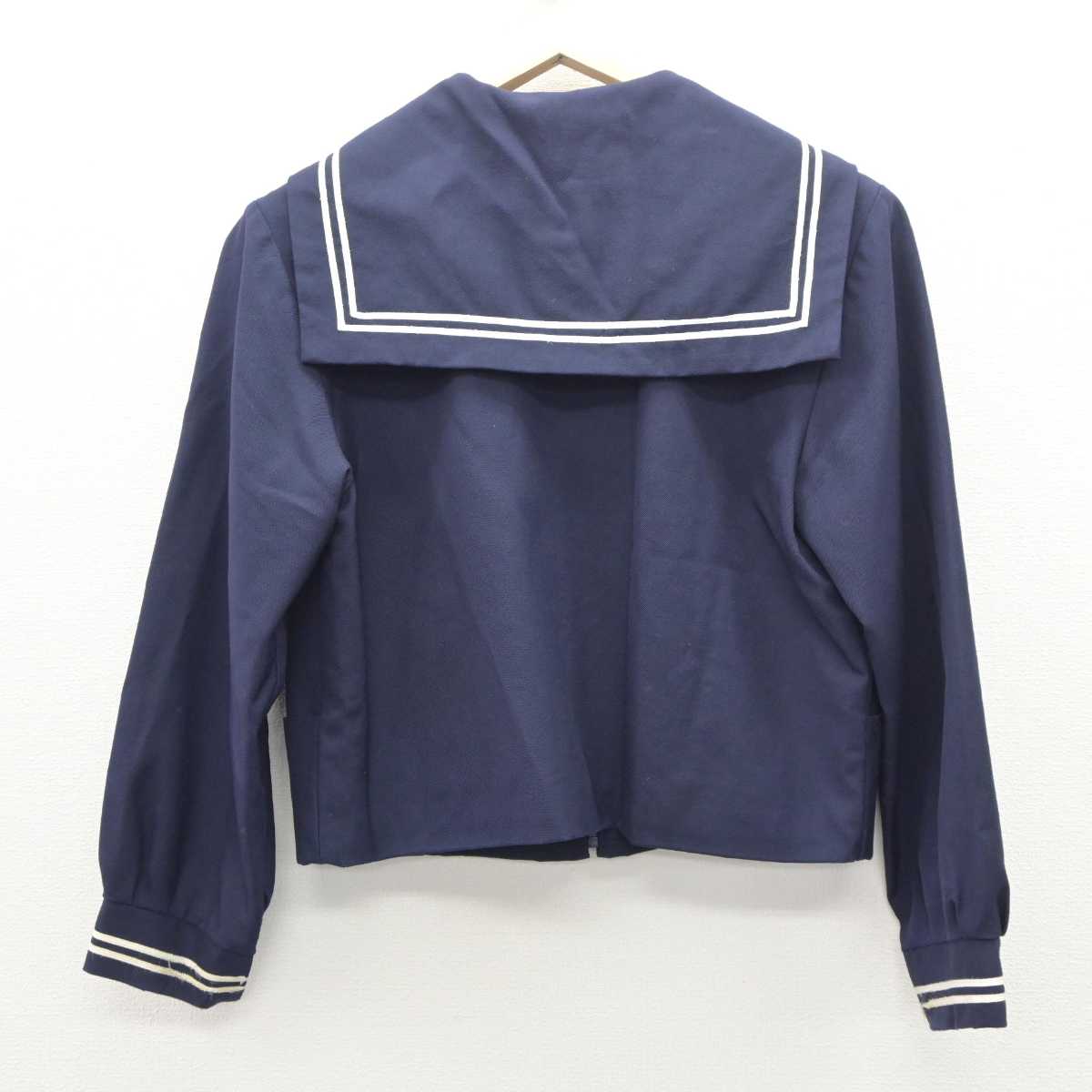 【中古】 学校名不明 女子制服 3点 (セーラー服・スカート) sf060918