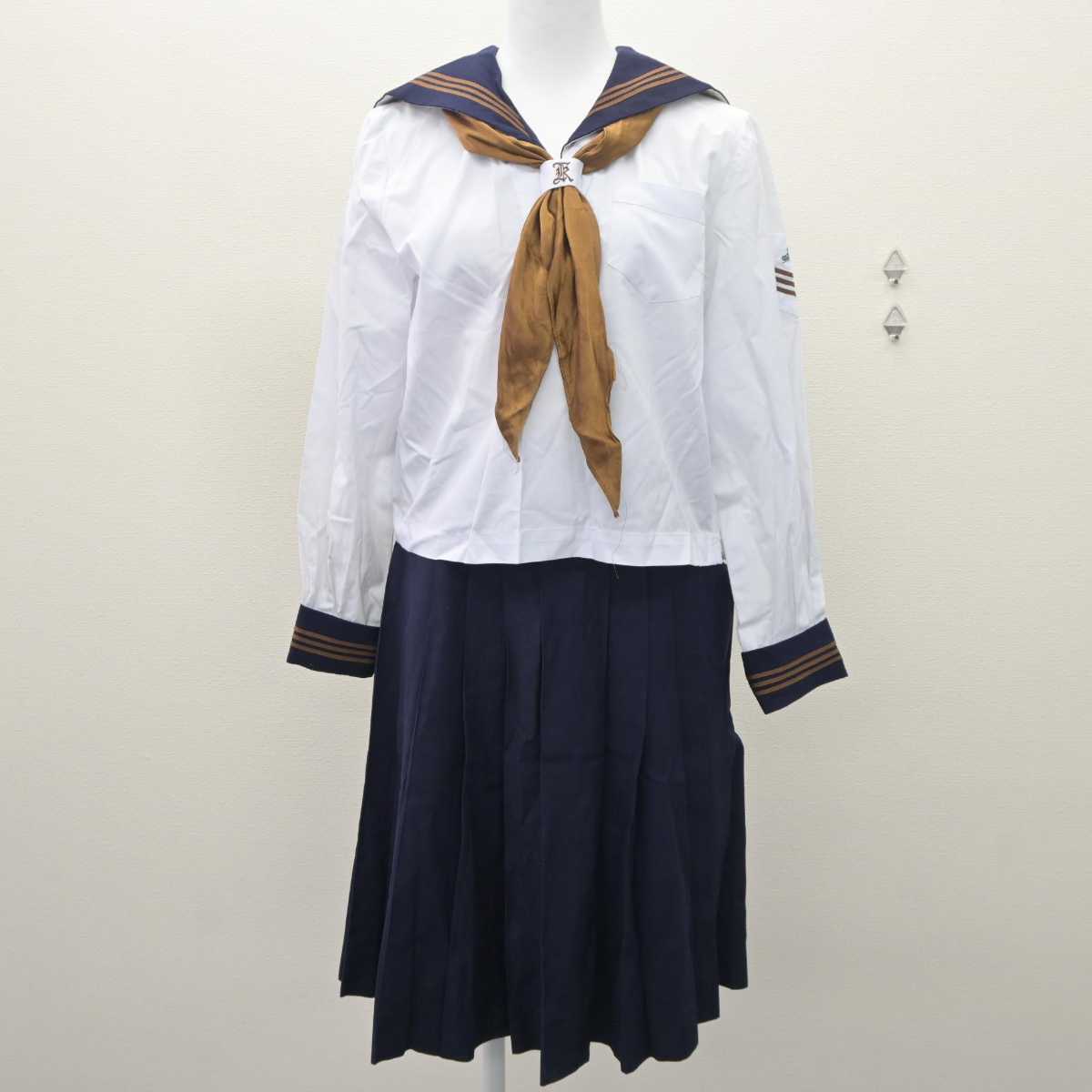 【中古】東京都 関東国際高等学校 女子制服 3点 (セーラー服・スカート) sf060920