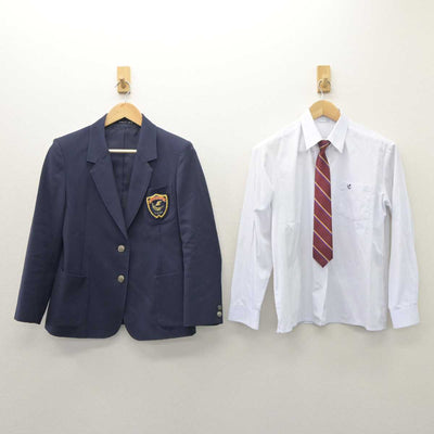 【中古】福岡県 福翔高等学校 女子制服 4点 (ブレザー・シャツ・スカート) sf060929