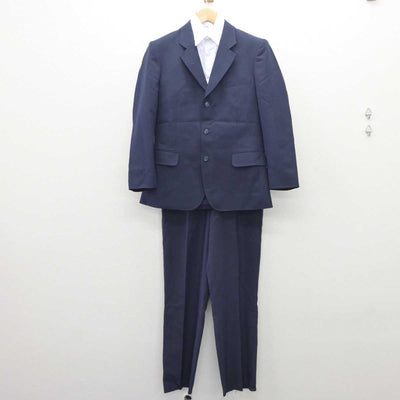 【中古】神奈川県 大和市立鶴間中学校 男子制服 3点 (ブレザー・シャツ・ズボン) sf060931