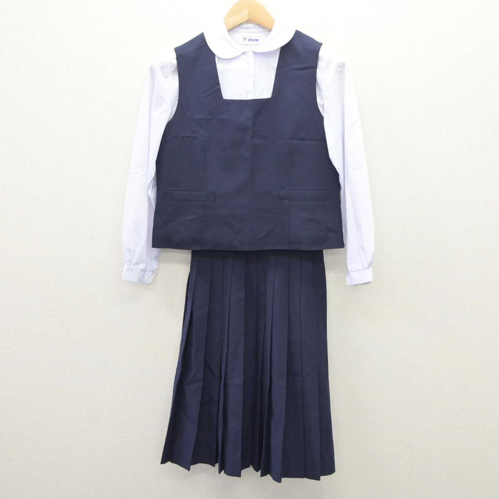 【中古】神奈川県 大和市立鶴間中学校 女子制服 3点 (ベスト・シャツ・スカート) sf060933 | 中古制服通販パレイド