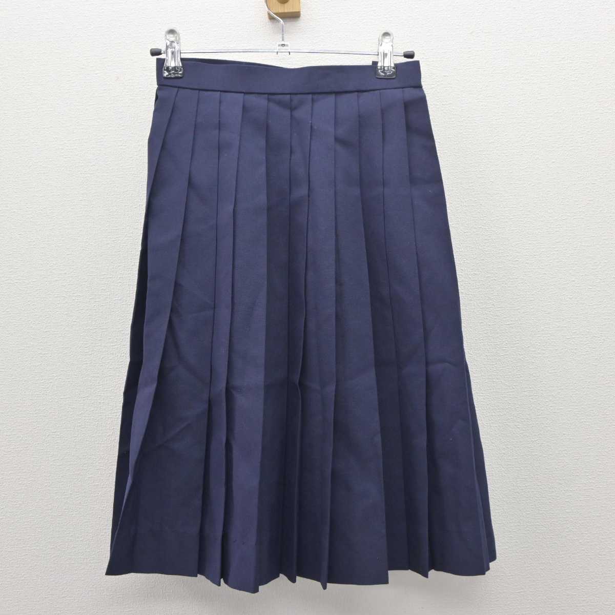 【中古】神奈川県 大和市立鶴間中学校 女子制服 3点 (ベスト・シャツ・スカート) sf060933