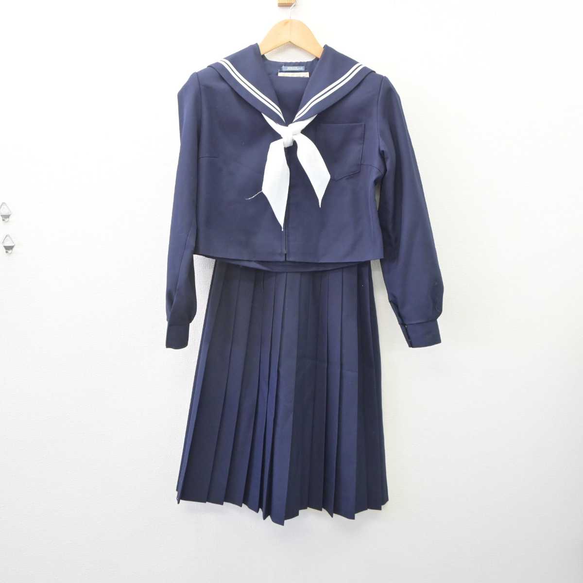 【中古】愛知県 春木中学校 女子制服 4点 (セーラー服・スカート) sf060954