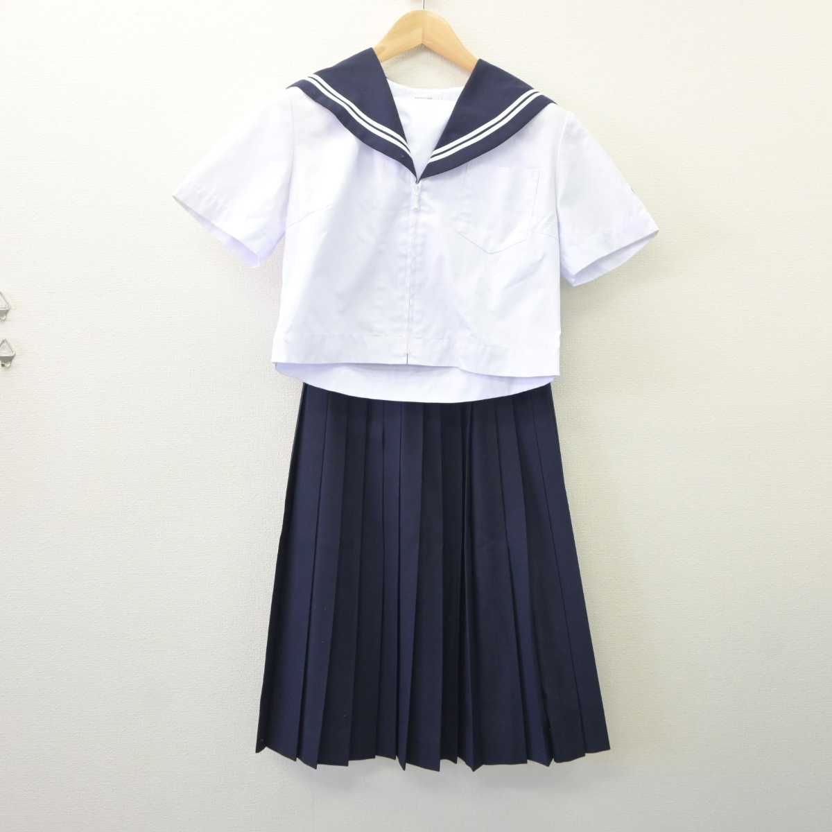 【中古】愛知県 春木中学校 女子制服 3点 (セーラー服・スカート) sf060955