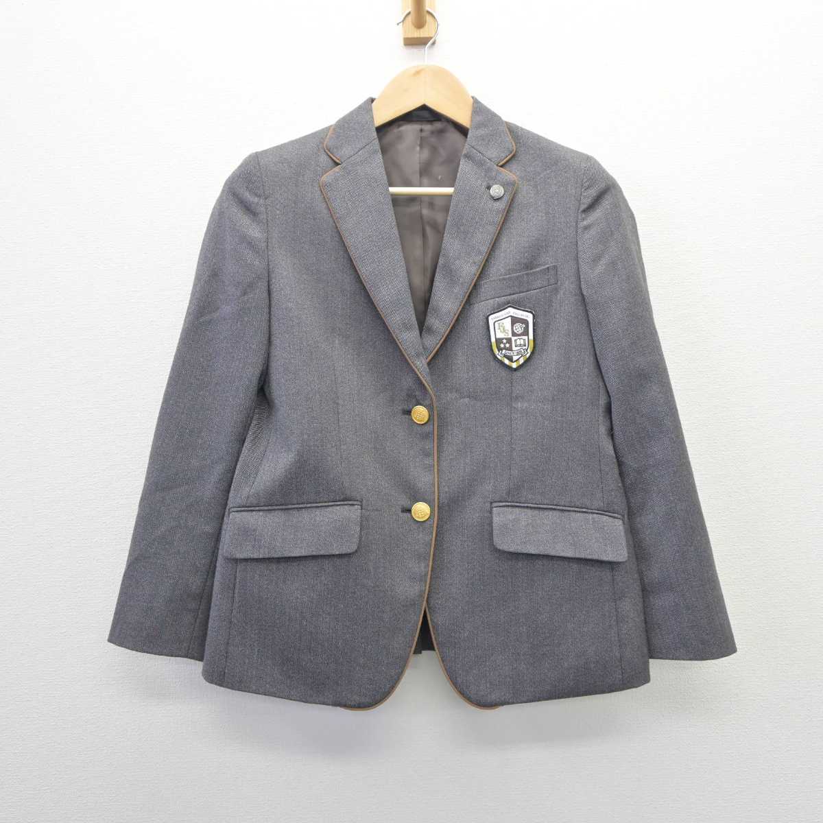 【中古】福岡県 福岡女子商業高等学校 女子制服 4点 (ブレザー・スカート) sf060961